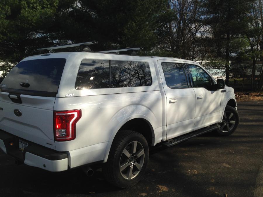 ARE Z Series 2015 F150 Supercrew 5.5' Shown with Yakima Whispbar Ishler's Truck Caps